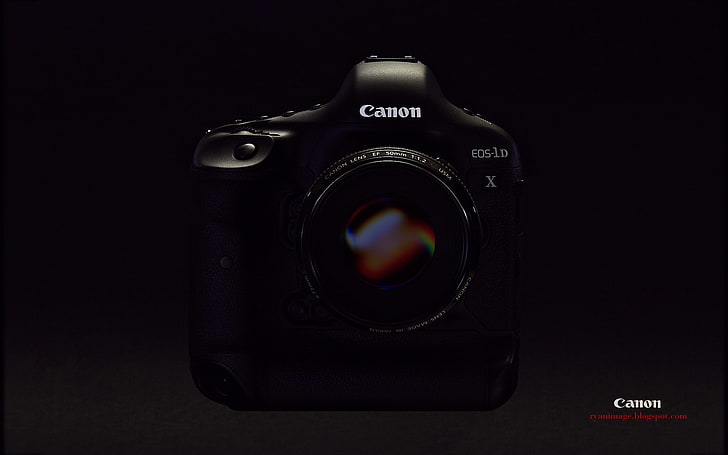 Wallpaper, kamera, latar belakang hitam, Canon, 1Dx, Wallpaper HD