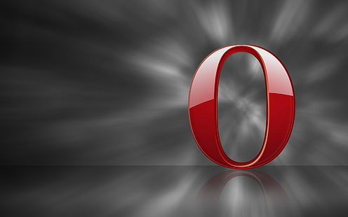 Logo Opera Mini, opéra, navigateur, logo, arrière-plan, Fond d'écran HD HD wallpaper
