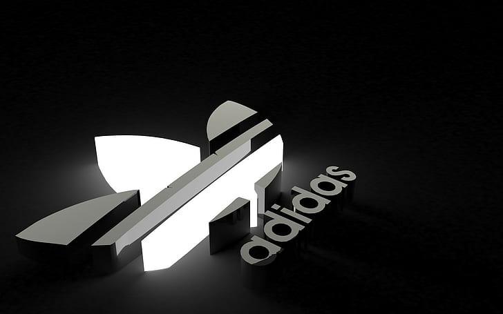 Adidas, логотип, бренд, спорт, HD обои