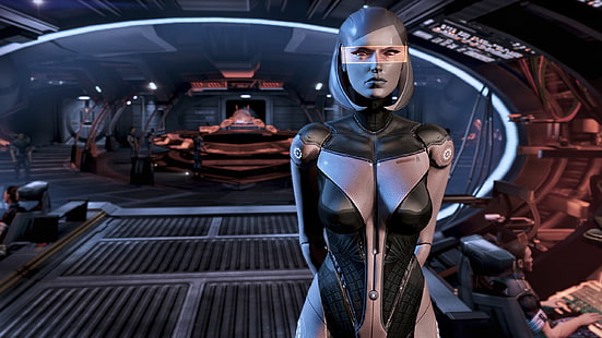 Mass Effect, EDI, science fiction, Mass Effect 3, HD wallpaper HD wallpaper