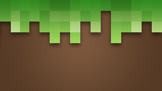 Fondo de Minecraft verde y negro, Minecraft, suciedad, hierba, diamantes, Fondo de pantalla HD HD wallpaper