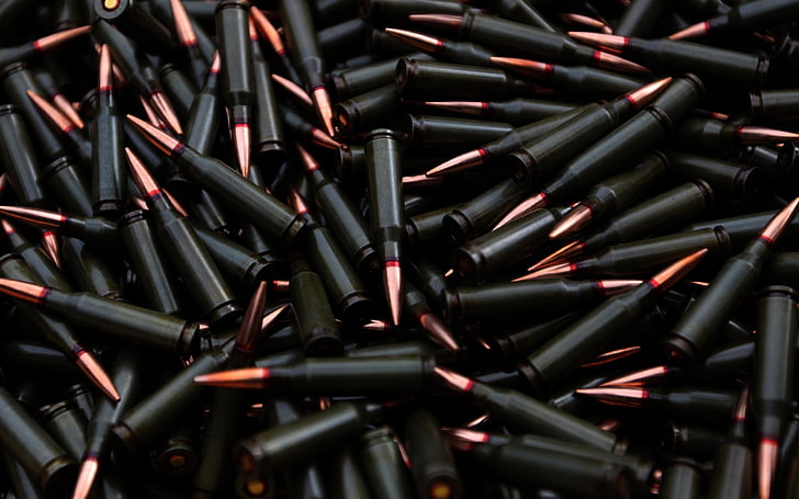 banyak peluru hitam, amunisi, senjata, .247, Wallpaper HD