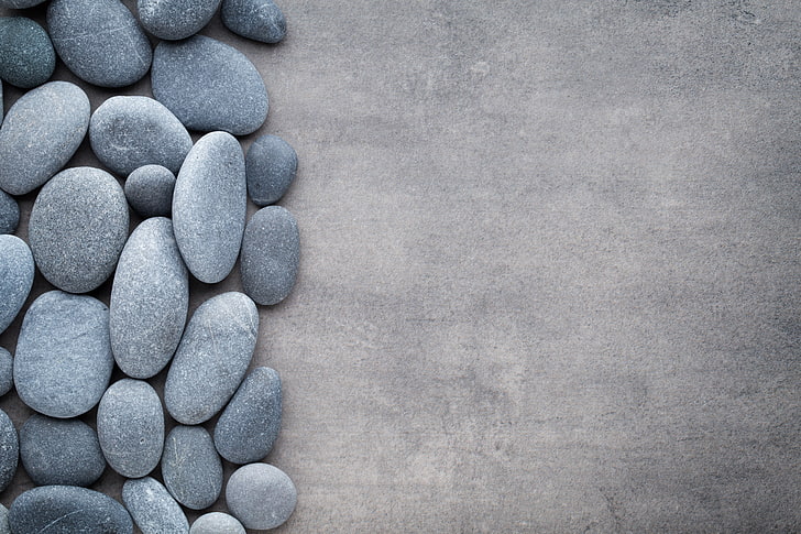gray stone lot, stones, grey, HD wallpaper