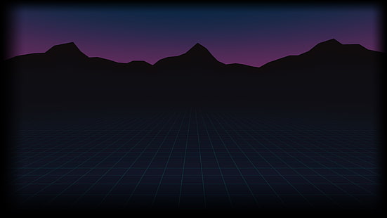 vaporwave والجبال، خلفية HD HD wallpaper