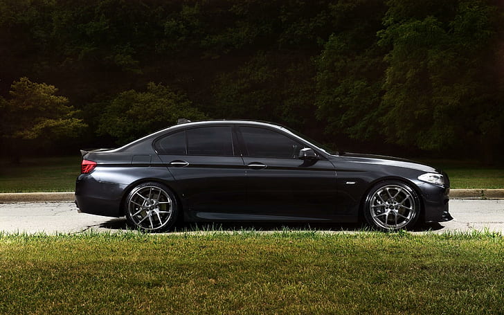 BMW 550i F10 Parking, 550i, parking, Fond d'écran HD