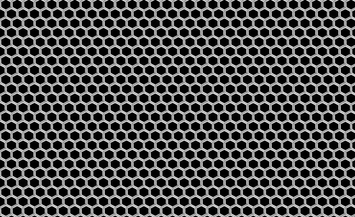 شبكة سداسية ، ورق حائط رمادي على شكل خلية نحل ، إيرو ، أنماط ، سداسية ، شبكة، خلفية HD