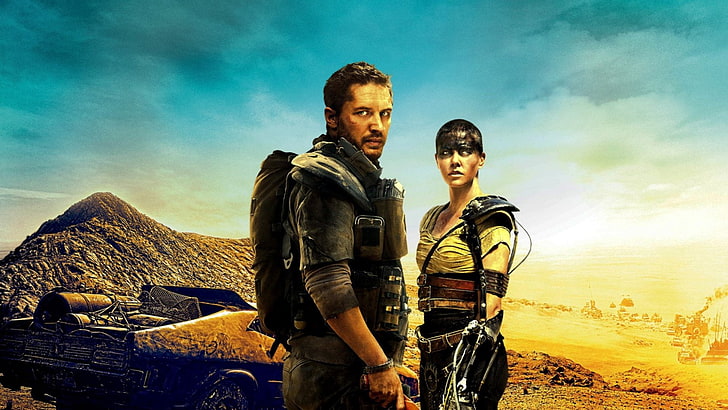 Movie, Mad Max: Fury Road, Charlize Theron, Imperator Furiosa, Max Rockatansky, Tom Hardy, HD wallpaper