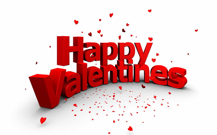 วอลล์เปเปอร์ดิจิตอล Happy Valentines สีแดง, Happy Valentines, HD, วอลล์เปเปอร์ HD
