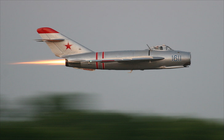 penerbangan, kecepatan, teknik, The MiG-15, Wallpaper HD