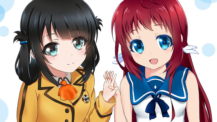 Anime, Nagi no Asukara, Manaka Mukaido, Miuna Shiodome, HD-Hintergrundbild