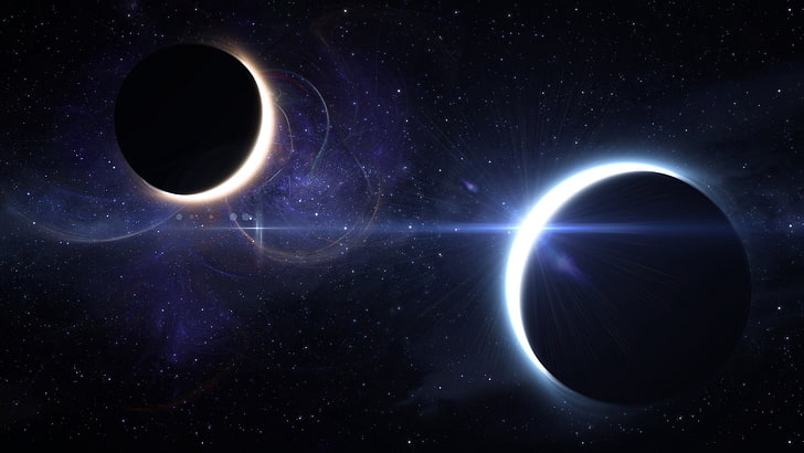 eclipse solar, eclipse lunar, eclipse solar, espacio, Fondo de pantalla HD