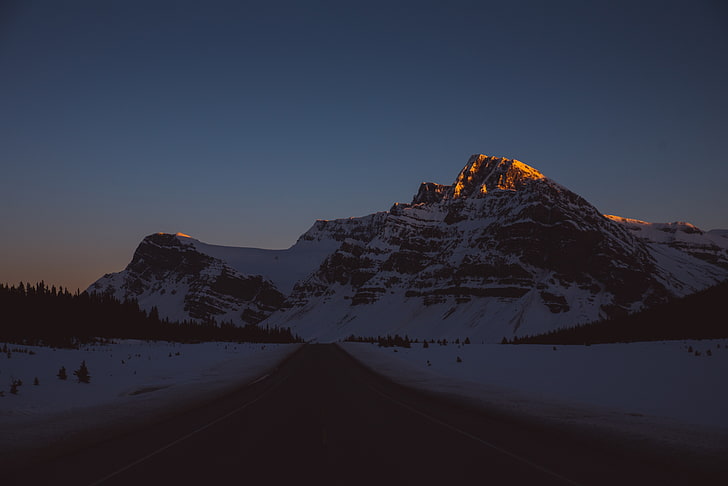 المساء، الجبال، الطريق، الطبيعة، hd، 4k، 5k، خلفية HD