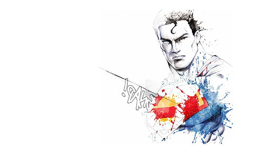 Супермен зарисовка, Супермен, HD обои HD wallpaper