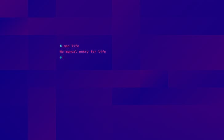 Unix, abstrakt, rektangel, violett, humor, dator, minimalism, bash, Shell, terminaler, HD tapet