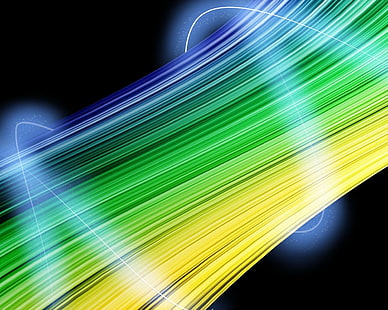 Streifen, Gelb, Grün, Blau, HD-Hintergrundbild HD wallpaper