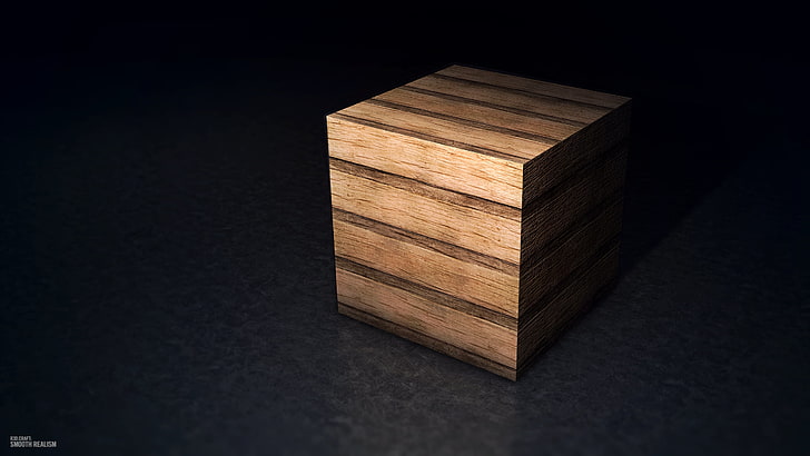 коричневая деревянная коробка, Minecraft, дерево, HD обои