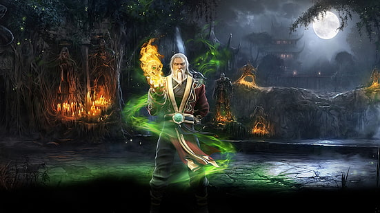 Mortal Kombat 9 Plakat, Mortal Kombat, Mortal Kombat X, Shang Tsung, HD-Hintergrundbild HD wallpaper