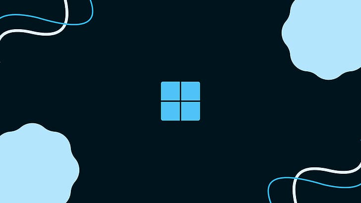 Windows 11, minimalizm, styl materiału, system operacyjny, Microsoft Windows, ciemne tło, Tapety HD