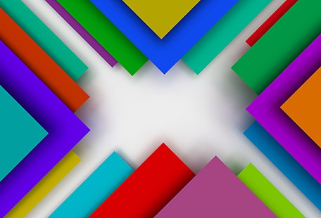 ภาพประกอบนามธรรมหลากสีสีสันนามธรรมการออกแบบพื้นหลังเรขาคณิตรูปทรงเรขาคณิตการเรนเดอร์ 3 มิติ, วอลล์เปเปอร์ HD HD wallpaper