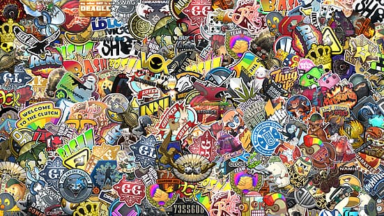  Counter-Strike: Global Offensive, stickers, HD wallpaper HD wallpaper