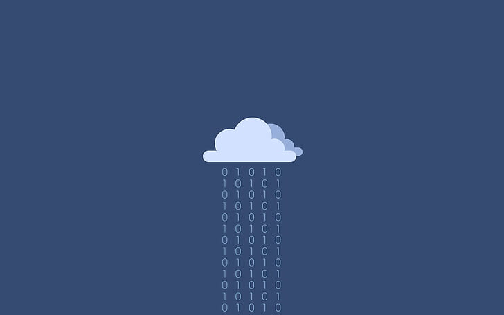 nuvola, binario, minimalismo, 1.rain, Sfondo HD