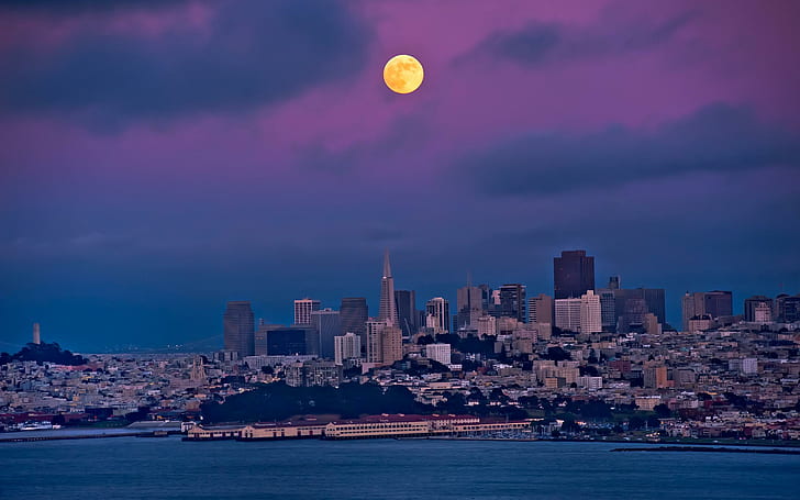 San Francisco Skyline HD Çözünürlük, şehirler, francisco, çözünürlük, ufuk çizgisi, HD masaüstü duvar kağıdı