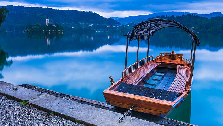 paysage, Slovénie, Lac de Bled, Fond d'écran HD