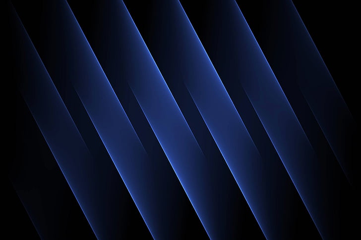 Stripes, Pattern, Blue, Black, HD wallpaper
