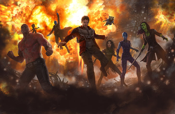 5K, Konzeptkunst, Guardians of the Galaxy Vol 2, HD-Hintergrundbild