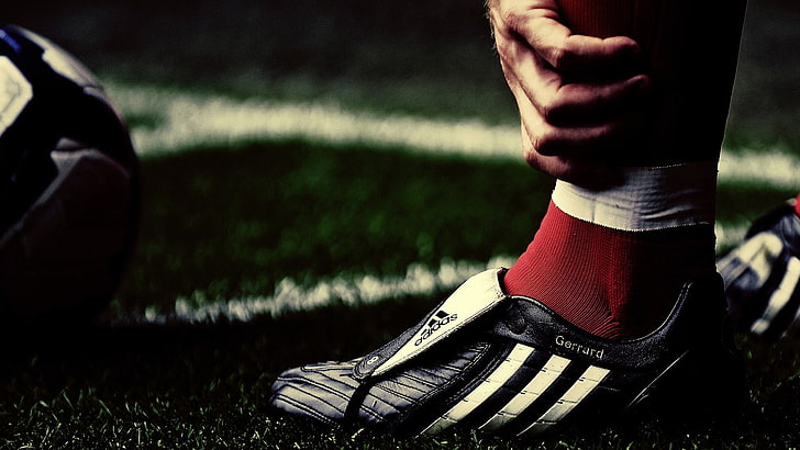 Steven Gerrard, Liverpool FC, Adidas, fútbol, Fondo de pantalla HD