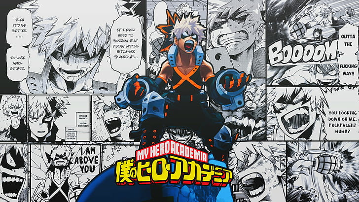 Boku no Hero Academia, Bakugō Katsuki, anime, HD wallpaper