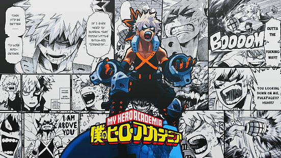 Boku no Hero Academia, Bakugō Katsuki, anime, Sfondo HD HD wallpaper