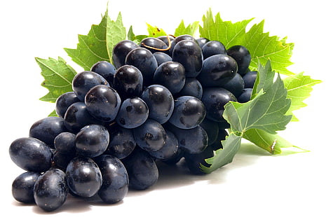 uva madura, uvas, rama, dulce, hojas, Fondo de pantalla HD HD wallpaper