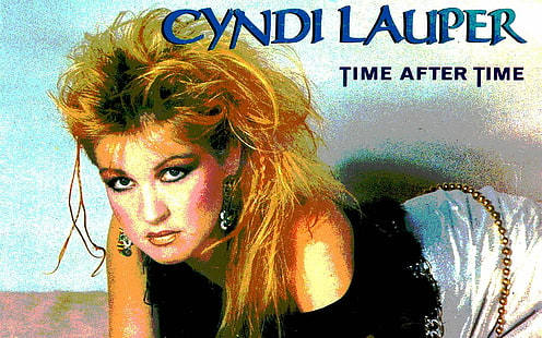 cyndi, dance, glam, lauper, pop, poster, wave, Sfondo HD HD wallpaper