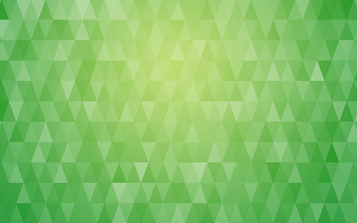 Abstract, Triangle, Artistic, Geometry, Green, Pattern, HD wallpaper
