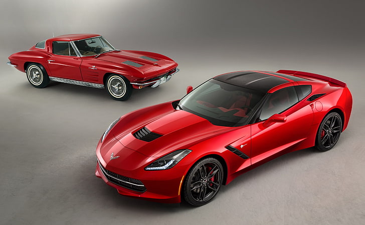 2014 Chevrolet Corvette Stingray Red, red Chevrolet Corvette C7 coupe, Cars, Chevrolet, Corvette, Stingray, 2014, HD wallpaper