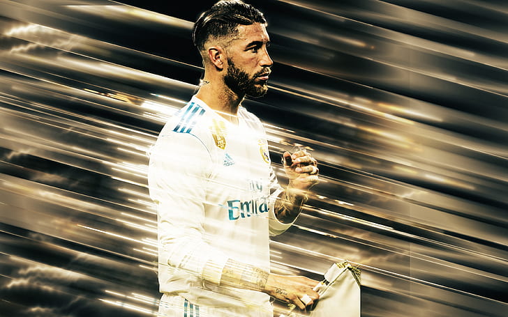 Football, Sergio Ramos, Real Madrid C.F., espagnol, Fond d'écran HD