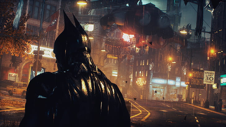 Batman: Arkham Knight, zrzut ekranu, gry komputerowe, postacie z gier wideo, Tapety HD