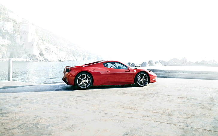 2014 Ferrari 458 Spider 2, red coupe, spider, ferrari, 2014, cars, HD wallpaper