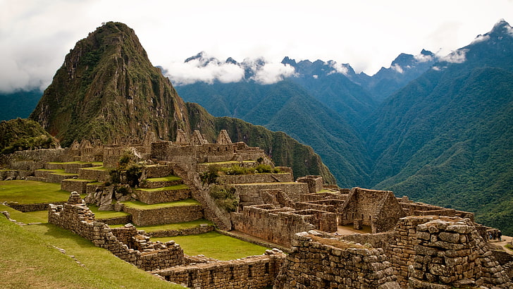 Berge Ruinen Machu Picchu verlassen Stadt 2560x1440 Natur Berge HD Art, Berge, Ruinen, HD-Hintergrundbild
