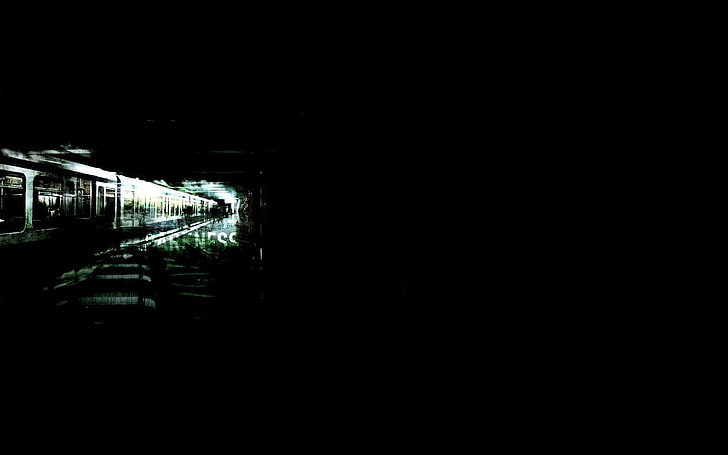 dark, subway, vehicle, train, HD wallpaper