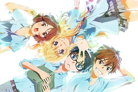 free download | Anime, Your Lie in April, Ryota Watari, Tsubaki Sawabe, HD  wallpaper | Wallpaperbetter