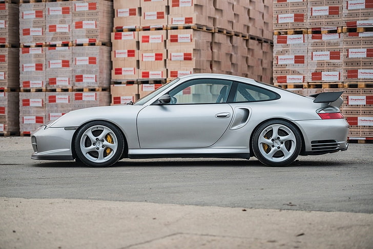 (996), 2003, 911, mobil, klub olahraga, GT2, Porsche, Wallpaper HD