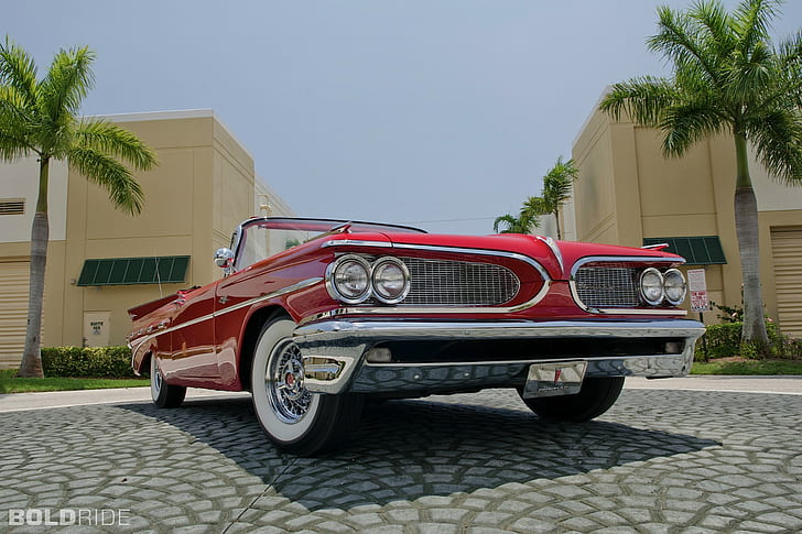 1958 pontiac catalina car old car, HD wallpaper