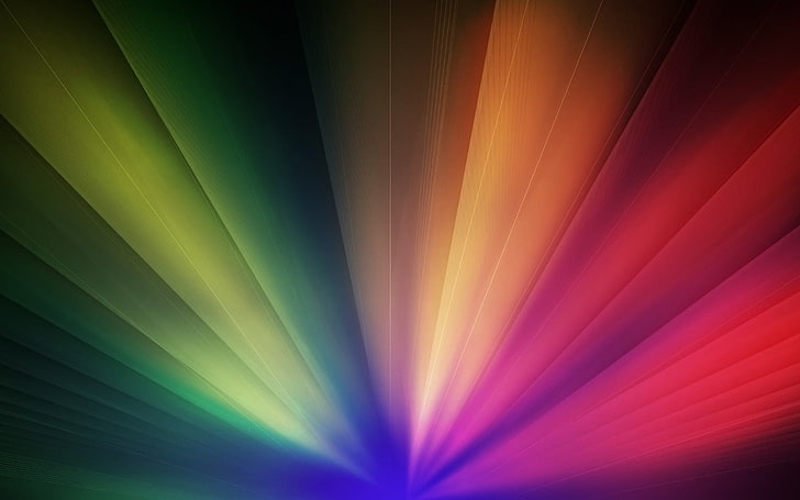 papel tapiz rojo y verde, arcoiris, colorido, Fondo de pantalla HD