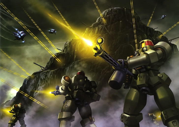 Truppen Zeichentrickfigur Tapete, Gundam, Mobile Suit, Gundam Wing, Mobile Suit Gundam Wing, HD-Hintergrundbild