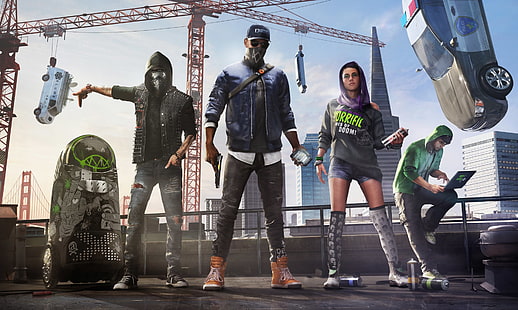 Watch Dogs 2 poster, Video Game, Watch Dogs 2, HD тапет HD wallpaper