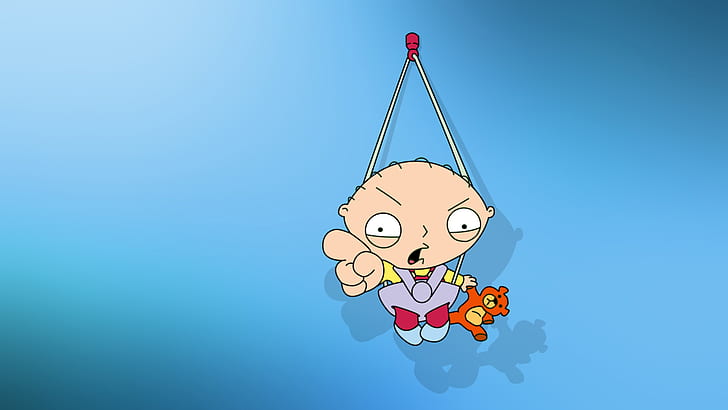 Family Guy Stewie Blue HD, cartoon/comic, blue, family, guy, stewie, HD wallpaper