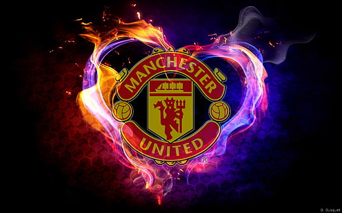  Soccer, Manchester United F.C., Emblem, Logo, HD wallpaper HD wallpaper