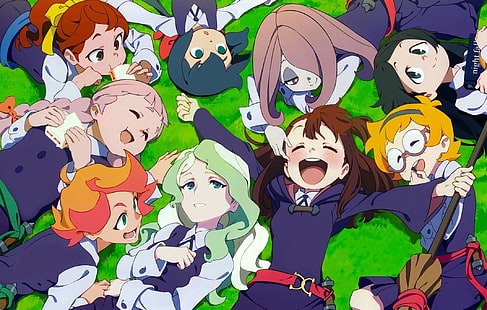 Little Witch academia, kagari atsuko, manbavaran, sucy, group girls, Anime, วอลล์เปเปอร์ HD HD wallpaper